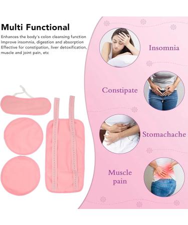 Eco-Friendly Castor Oil Packing Set - Reusable Soft Adjustable Breast Inserts & Washable Neck/Waist Wrap for Insomnia Relief - Buy Online on GoSupps.com