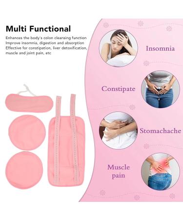 Organic Cotton Castor Oil Pack - Reusable Liver Detox Wrap Anti-Oil Leak Design for Smooth Application - Buy Online on GoSupps.com