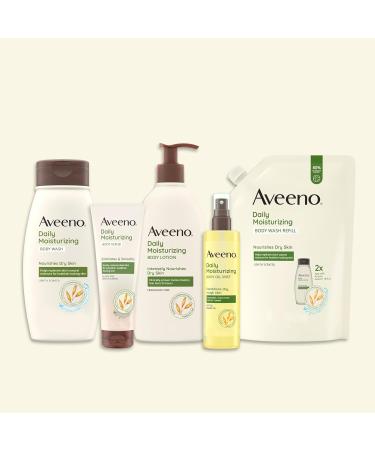 Aveeno Daily Moisturizing Body Oil Mist with Oat & Jojoba Oil for Dry Sensitive Skin Nourishing Body Spray for Smoother Skin Paraben- Silicone- & Alcohol-Free Twin Pack 6.7 fl. oz 2 Pack 6.7 Fl Oz (Pack of 2) Oil Mist - Buy Online on GoSupps.com