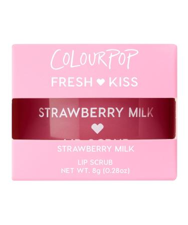 ColourPop Fresh Kiss Exfoliating Lip Scrub - Nourishing Lip Exfoliator to Gently Buff & Soften Skin - Enriched with Cocoa & Shea Butter to Lock in Moisture - Strawberry Milk (0.37 oz) - Buy Online on GoSupps.com