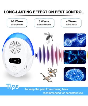 Bectine Ultrasonic Pest Repeller 6 Pack - Indoor Pest Control for Home, Kitchen, Office, Warehouse, Hotel - Buy Online on GoSupps.com