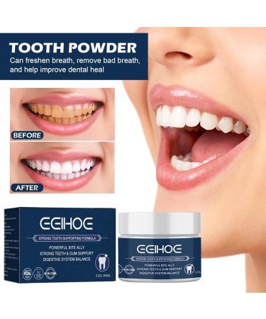 Tooth Powder Remineralizing Tooth Powder for Teeth and Gums Natural Teeth Whitening Powder Effective Remover Stains from Coffee Smoking Refreshing Mint Flavor 3 Oz (M 1PC) - Buy Online on GoSupps.com