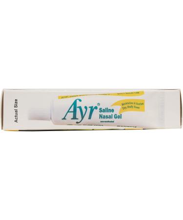 Ayr Saline Nasal Gel with Soothing Aloe 0.5oz Tube - Fast Relief for Dry Nose - Buy Online on GoSupps.com