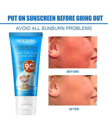 Sun Cream SPF 90 SPF 90 Face Moisturiser High Sun Protection Gentle Face Sunscreen Lotion Waterproof Sun Cream Against UVA & UVB Oil Free Travel Sunscreen for Daily Use Delicate Sensitive Skin - Buy Online on GoSupps.com
