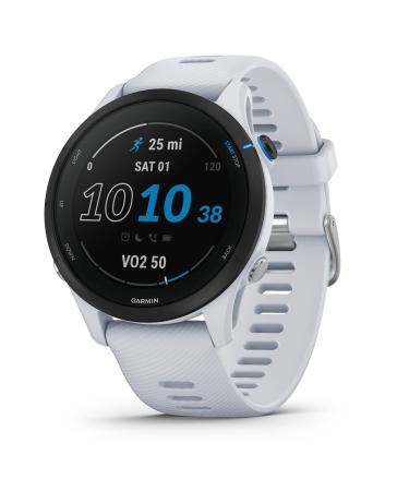 Garmin Forerunner 255 Music-GPS running clock with individual training plans special running functions and detailed training analysis.1.1 "& 1.3" Color display battery life up to 14 days White Regular