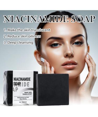Natural Niacinamide Cleansing Soap Bar Brightening Niacinamide Soap with Coconut Oil Niacinamide Skin Whitening Soap for Dark Spots Moisturizing Soap with Niacinamide Reduces Oiliness - Buy Online on GoSupps.com
