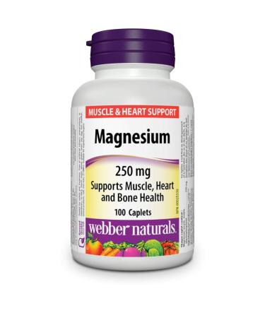 Webber Naturals Magnesium 250 mg 100 Caplets