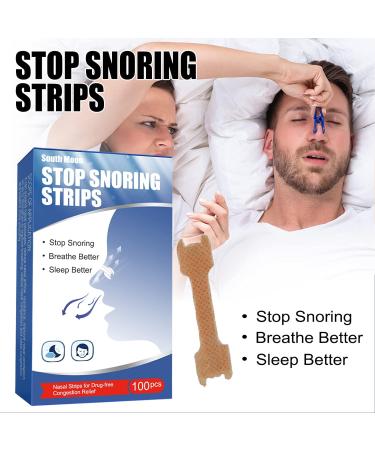 100pcs Sleep Nasal Strips for Easy Breathing and Anti-Snoring | Promotes Relaxation and Relieves Congestion | Daily Use - Buy Online on GoSupps.com