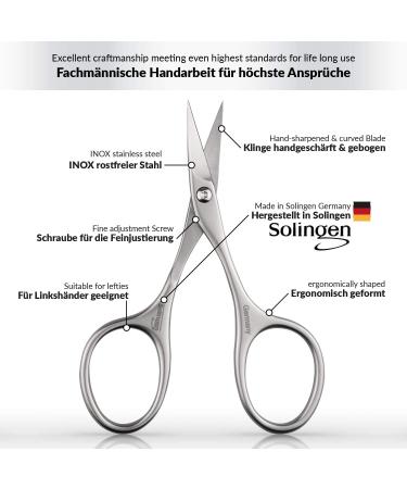 Marqus Inox Skin Snaps & Nail Scissors Set - Sharp Curved Cutting Edge - Premium German Quality from Solingen - Buy Online on GoSupps.com