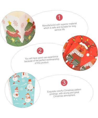 ABOOFAN 24 Pcs Christmas Popcorn Box Christmas Popcorn Bags Popcorn Party Supplies Popcorn Containers for Party Gift Popcorn Christmas Party Bag Holiday Treat Bags Paper Bread Box Fashion 1 count (Pack of 1) Colorfulx2pcs - Buy Online on GoSupps.com