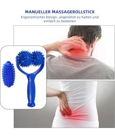 Khiry Massage Balls & Scooter - Self-Massage Roller with Handle for Back Legs Feet & Hands - Relieve Muscle Pain - Buy Online on GoSupps.com
