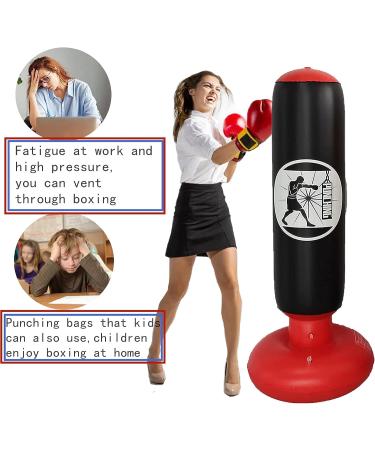 Inflatable Free Standing Punching Bag for Kids and Adults - Boxing & MMA Fitness Sport Stress Relief - Buy Online on GoSupps.com