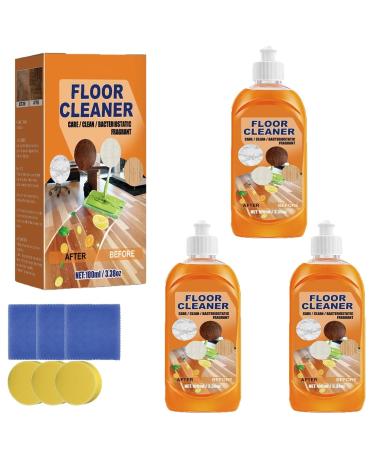 FGRKKNQIU Joe Fish Floor Cleaner Powerful Decontamination Floor Cleaner Multi-Purpose Cleaning Concentrate for Wood Tile Floors Multipurpose Cleaning Concentrate (Color : 3pcs Size : 1size) 1size 3pcs