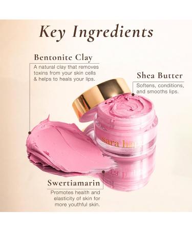 Sara Happ Sweet Clay Mask & Passion Fruit Sugar Scrub Lip Duo - Exfoliating & Moisturizing Vegan Lip Treatments for Dry Lips - Worldwide Shipping - Buy Online on GoSupps.com