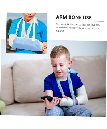 SOESFOUFU Children's Arm Sling Arm Sling for Elbow Injury Shoulder Immobilizer Sling Arm Brace Wrist Sling Net 50X27CM Sky-blue - Buy Online on GoSupps.com
