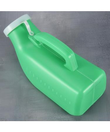 Facesunny Male Urine Bottle with Lid Autoclavable for Travel Camping Patient 1.2L Green - Buy Online on GoSupps.com