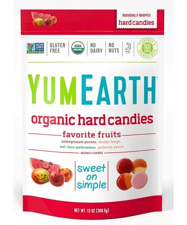 YumEarth Organic Hard Candies Favorite Fruits 3.3 oz (93.6 g)