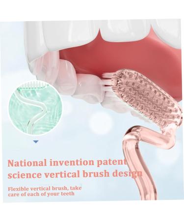 Ergonomic Soft Bristle Toothbrush for Adults - Red Manual Replacement with Tongue Cleaner | Ideal for Gum Care - Buy Online on GoSupps.com