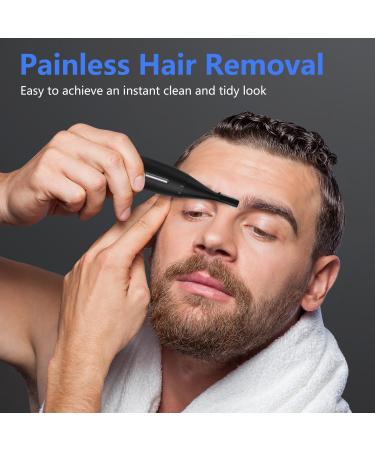 OWill 4-in-1 Ear Nose Hair Trimmer for Men & Women | Flawless Eyebrow & Facial Hair Remover | Stainless Steel Type-C Charge Waterproof Black - Buy Online on GoSupps.com