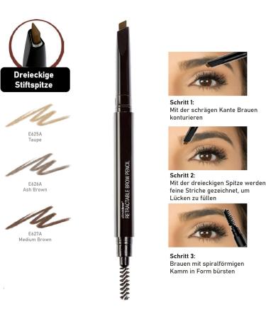 Wet n Wild Ultimate Brow Retractable Pencil - Medium Brown | Triangular & Ultra-Precise Eyebrow Pencil for Perfect Brow Definition - Buy Online on GoSupps.com