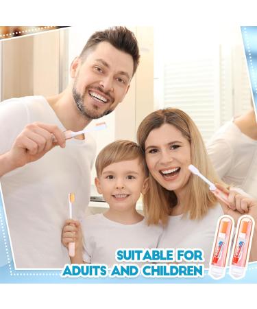 Buy Nuen Portable Soft Toothbrush Set - 2 Foldable Travel Toothbrushes with Toothpaste for Adults | Ideal Camping & Travel Companion - Orange Shell Case - Buy Online on GoSupps.com