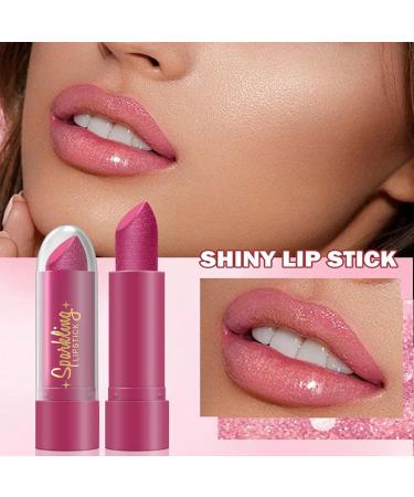  Tewzafiya Glitter Lipstick for Women - Long-Lasting Resistant Lip Tint - Pack of 6 Moisturizing On-the-Go Lipsticks with Intense Color for Women - Buy Online on GoSupps.com