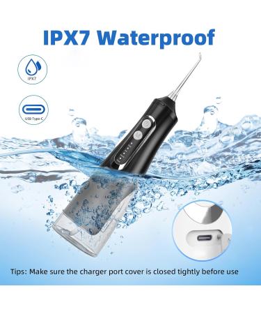Mouth Shower Water Flosser - 4 Modes 8 Nozzles IPX7 Waterproof 310ml Portable & USB Rechargeable - Perfect for Home & Travel - Buy Online on GoSupps.com
