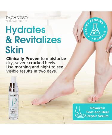 Foot Repair Serum Treatment for Dry, Cracked Heels, Eczema & Rough Feet - Moisturizing Lotion for Calluses - Dead Skin Remover - Anti-Drying Formula - Buy Online on GoSupps.com