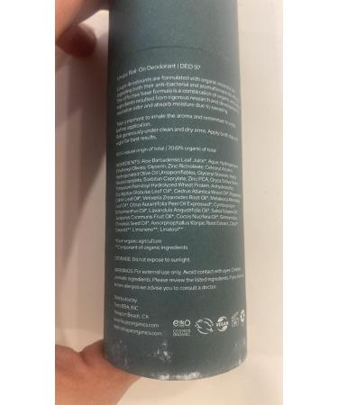 LOUPE | Upgraded Formula | Certified Organic Deodorant Roll-on | 100% Natural & Plant-Based Unisex Sensitive Skin | Scented with Organic Essential Oils | Clary Sage Eucalyptus Vetiver DEO97 | Clary Sage Eucalyptus Vetiver - Buy Online on GoSupps.com