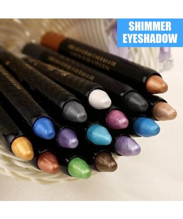  EONFAVE Blue glitter eyeshadow pencil waterproof and long-lasting pearly cream pencil highly pigmented eyeliner for crease-free eyes metallic makeup pencil - Buy Online on GoSupps.com