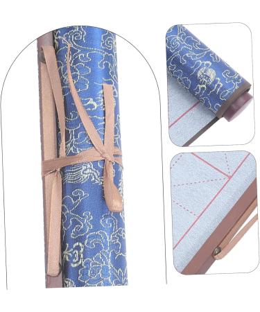 TEHAUX Brush Calligraphy Practice Daily Use Calligraphy Cloth Study Accessory Household Material Brocade Blue 75X38CM - Buy Online on GoSupps.com