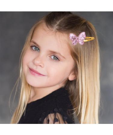 24 Pcs Sparkly Hair Clips Set - Star Butterfly Crown Heart Shaped Barrettes for Girls, Women, Kids - Cute Hair Accessories for Fine & Thick Hair - Buy Online on GoSupps.com