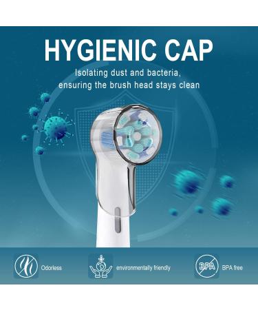 Cellena Toothbrush Covers Caps for Oral B iO Series Replacement Heads (6pcs) - Ultimate White/Clean/Gentle Care, Travel Protector - Buy Online on GoSupps.com