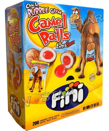 FINI CHICLE Camels Ball Bubblegum Retro Sweets & Candy (100 Count) - Buy Online on GoSupps.com