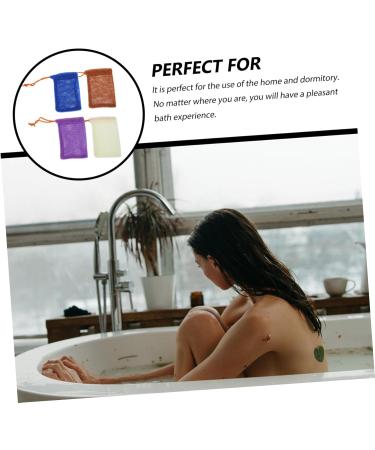 BIUDECO 8 Pcs Soap Foaming Net Rapid Drying Towel Bath Scrubber Foam Net for Saop Soap Nylon - Buy Online on GoSupps.com