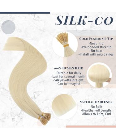 22inch I Tip Human Hair Extensions 1g/strand 50 Strands Pre Bonded Stick Tip Keratin Real Remy Hair Extension Straight -#60 Platinum Blonde 22 Inch #60 Platinum Blonde - Buy Online on GoSupps.com