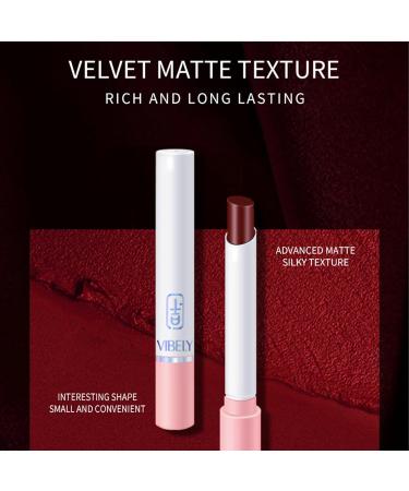  EONFAVE 24 Hours Lipstick 4 Colors Waterproof Matte Velvet Non Adhesive Cigarette Case Silky Texture Highly Pigmented Lipstick for Women Girls - Buy Online on GoSupps.com