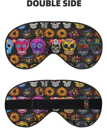 Rose Skull Soft Sleep Eye Mask | Breathable Female Eye Patch for Travel & Relaxation - Buy Online on GoSupps.com