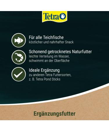 Tetra Pond Shrimp Mix - Natural Shrimp Snack for Pond Fish | High Protein | 1L Can - International Shipping - Buy Online on GoSupps.com