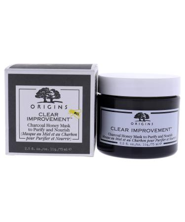 Origins Clear Improvement Charcoal Honey Mask To Purify & Nourish, 2.5 Fl Oz