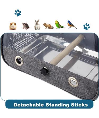 Gecheer Bird Carrier Bird Backpack Carrier Portable Folding Oxford Cloth Bird Bag Parrot Pigeon Small Pet Outing Bag - Buy Online on GoSupps.com