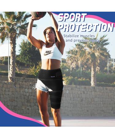 Beister Hip & Thigh Brace Support | Adjustable Compression Sleeve for Men & Women | Sciatica & Muscle Strain Relief - Buy Online on GoSupps.com