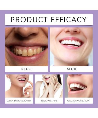 Purple Tooth Powder - Reduces Teeth Surface Stains Long-Lasting Freshness Improves Oral Comfort Easy Daily Use(4pcs) 1 Count (Pack of 1) - Buy Online on GoSupps.com