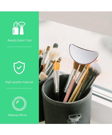 COHEALI Eyelash Mirror - Large Half Moon Vanity Makeup Mirror for Eyelash Extensions & Beauty Tools | Golden Finish - Buy Online on GoSupps.com