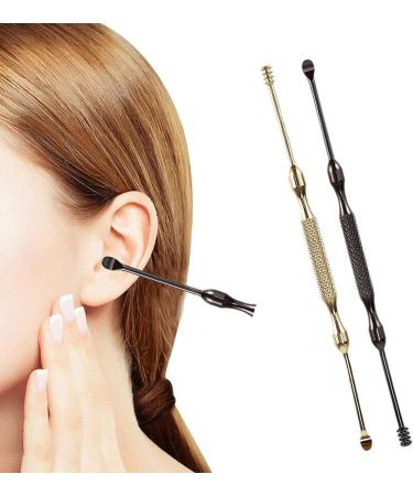 SSWERWEQ Ear wax removal tool Earwax Remover Ear Cleaner Wax Removal Tool Ear Pick Cleaning Ear Cleanser Spoon Health Care Earpick (Color : Schwarz) Black - Buy Online on GoSupps.com