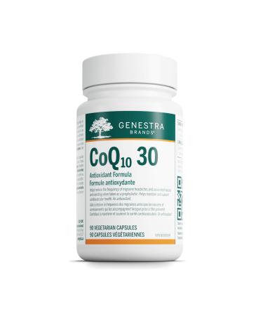 Genestra Brands CoQ10 30 | Coenzyme Q10 Antioxidant Formula Supplement | 90 Vegetable Capsules