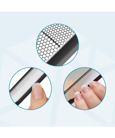 Miwiam Nail File - Smooth Cracks-Free Nails | 2 Zones (Coarse & Fine) | Rust-Free & Residue-Free Cleaning | Black - Premium Quality Nail Care Tool - Buy Online on GoSupps.com