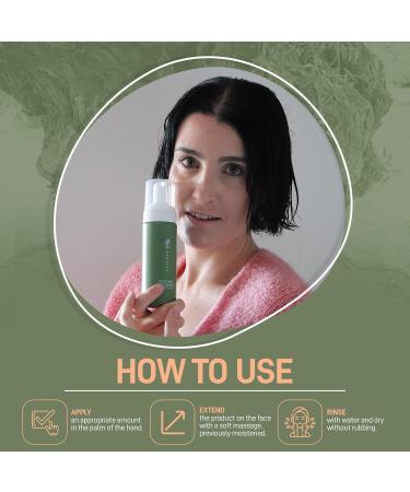 Organic Facial Foam Gentle Oxygenating Foaming Face Wash for Women | Natural & Hydrating Facial Cleanser for Deep Cleaning | Organic Face Wash for Women | Foaming Travel Millennial Olive Oil Cleanser - Buy Online on GoSupps.com