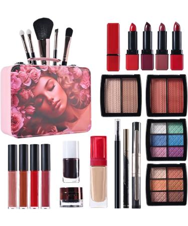 Kit De Maquillage Pour Jeunes Filles | Palette Cosm tique Portable Trousse De Maquillage Pour D butants Imperm able Et - Pour D guisement Adolescents Femmes M res Grands-M res Anniversaire - Buy Online on GoSupps.com