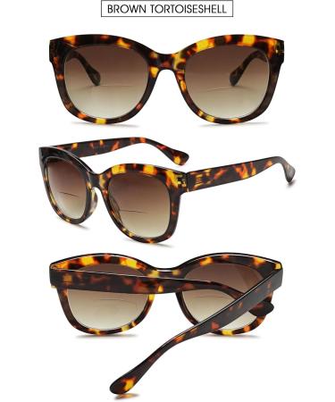 Buy Vevesmundo Women Bifocal Sun Reading Glasses | UV Protection & Stylish Leopard Design | Multiple Strengths Available (+1.0 to +4.0) - Buy Online on GoSupps.com